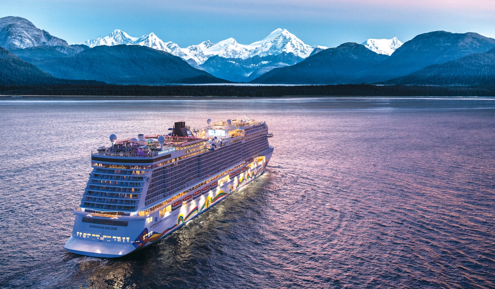 Norwegian Encore at sea